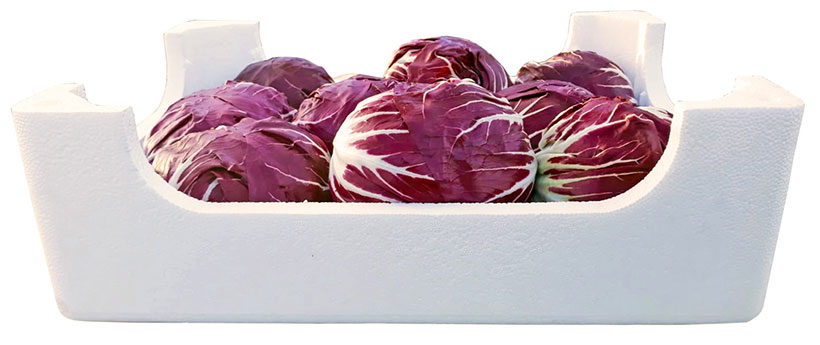 cassetta in polistirolo per confezionare radicchio isolconfort