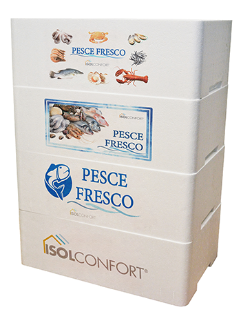 casse isotermiche cassette in polistirolo per pesce e trasporto alimenti freschi Isolconfort